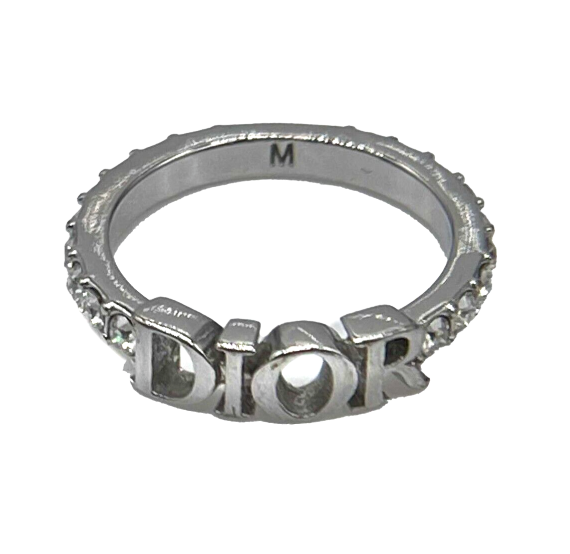 Christian Dior Dio(r)evolution Silver Finish Metal White Crystal Ring –  BougieHabit