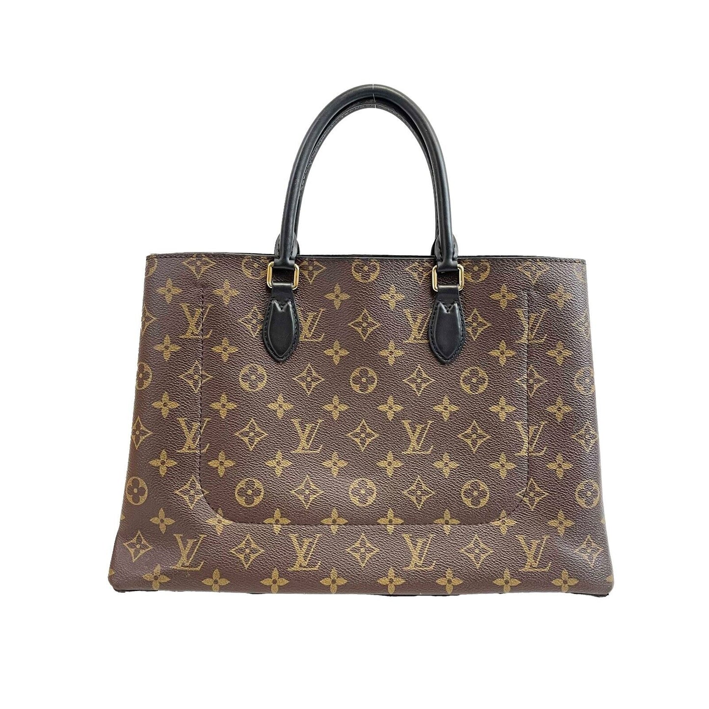 Louis Vuitton - LV Brown Monogram Flower Tote w/ Strap - Full Kit