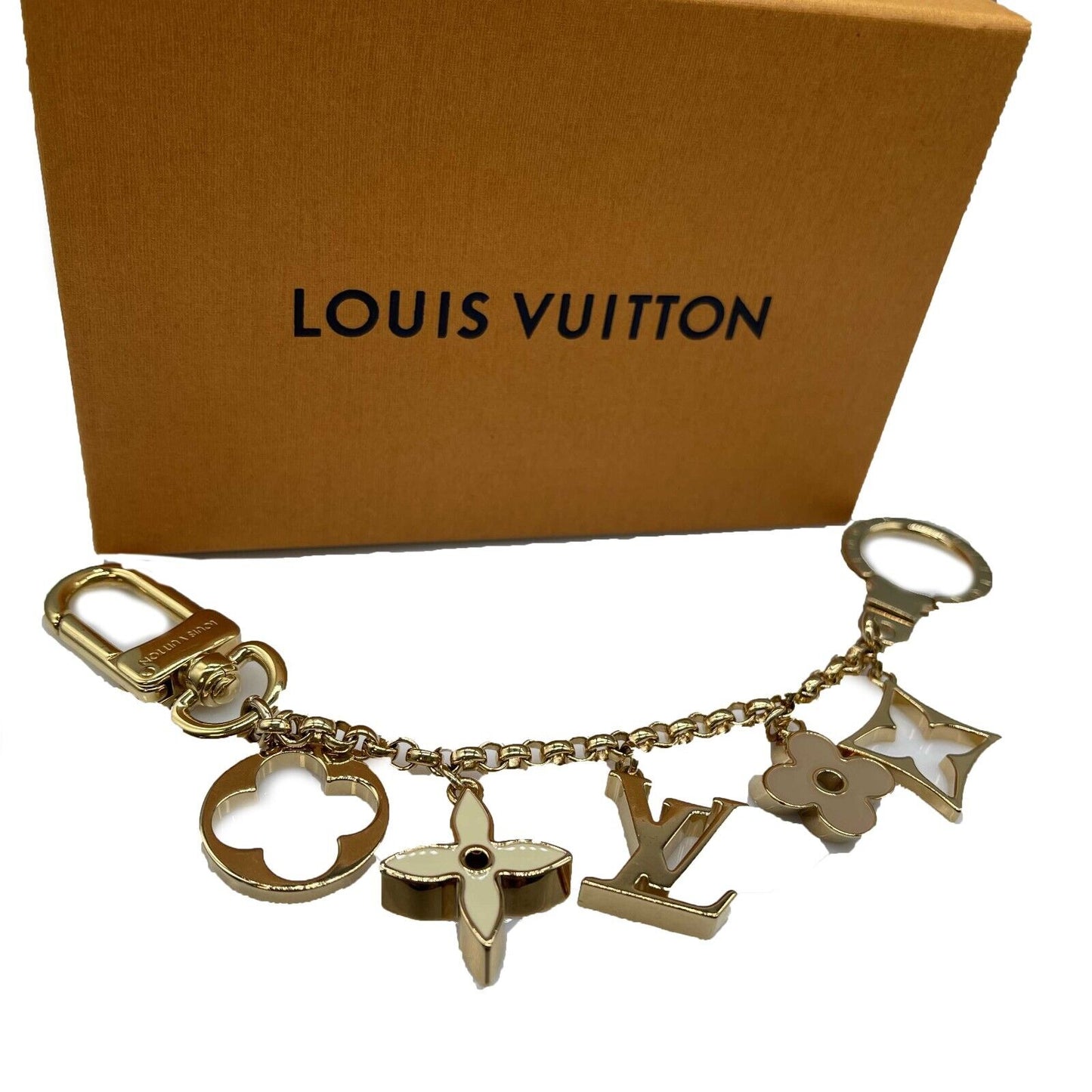 Louis Vuitton - Fleur de Monogram Bag Charm Chain W/ Box