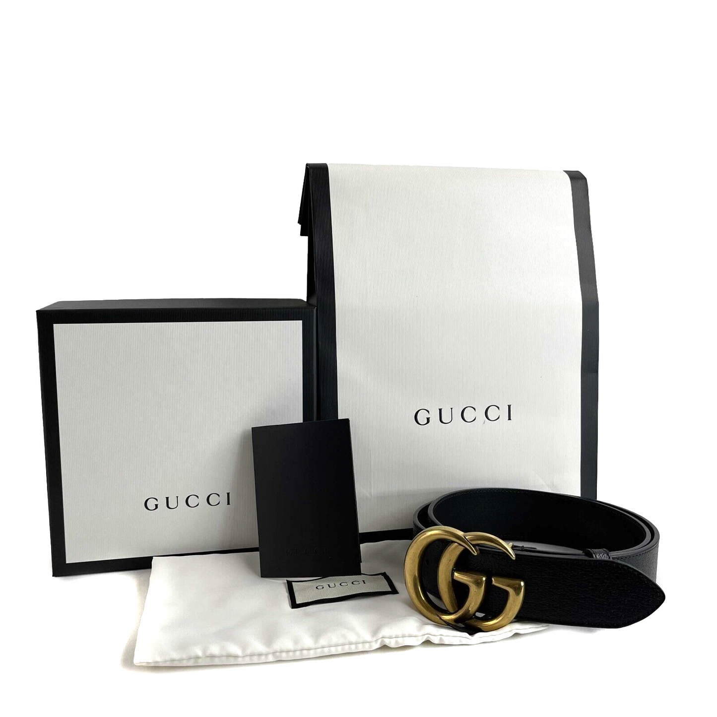 Gucci Double GG Gold 90/36 Belt