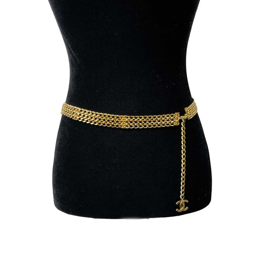 Chanel - Excellent - 97P CC Vintage Gold Chain Belt / Necklace