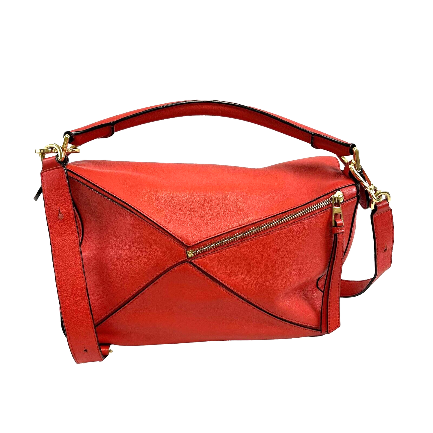 Loewe Puzzle Scarlet Medium Handbag Excellent