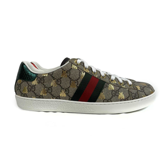 GUCCI - NEW Mens Ace GG Supreme Bees Sneakers Size 40 US 10