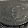 Chanel Timeless Half Moon Medium Flap Bag Caviar Black Shoulder Handbag