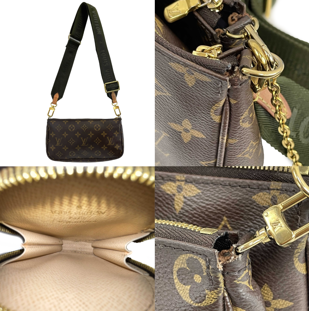 Louis Vuitton Multi Pochette Brown Monogram Canvas Crossbody