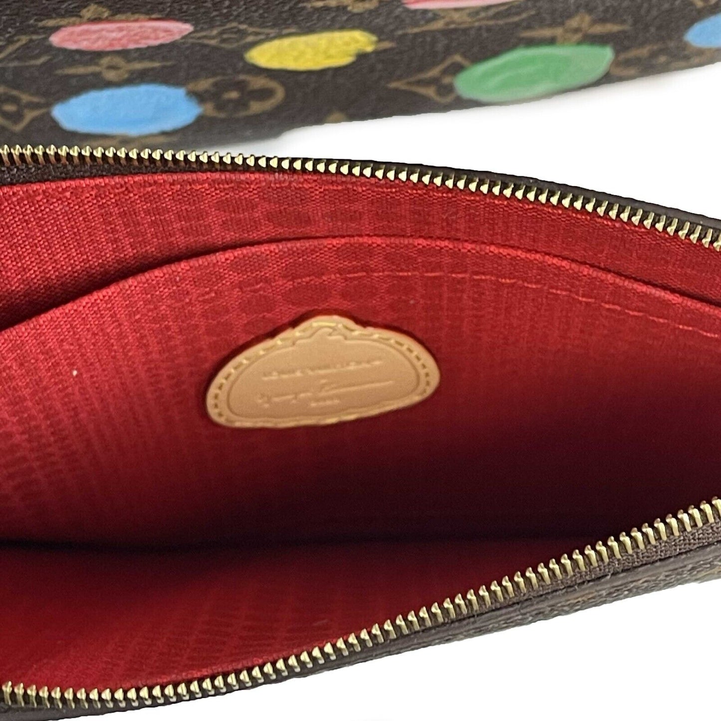 Louis Vuitton x Yayoi Kusama Monogram Neverfull MM Painted Dots NEW W/ Pochette