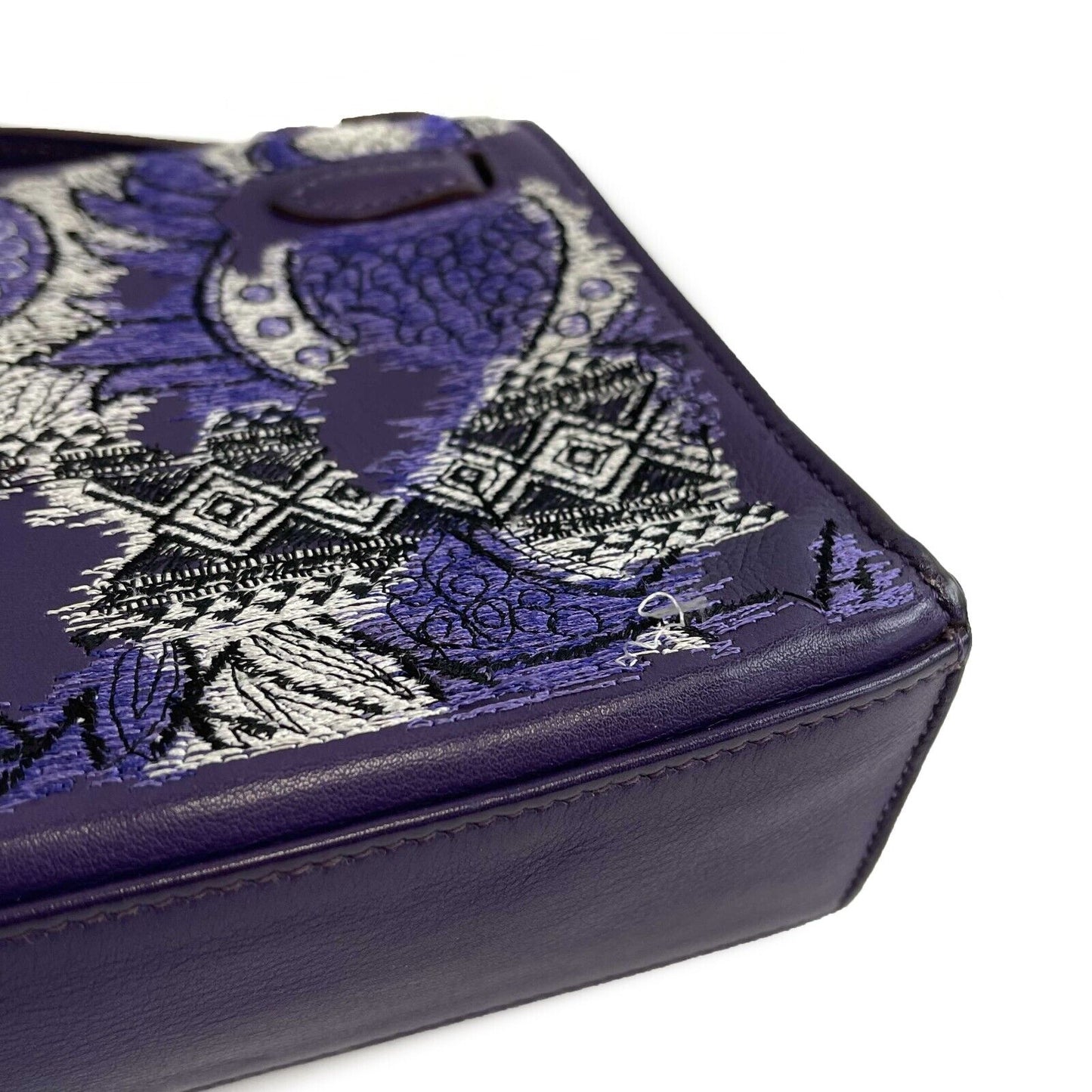 Hermes - Kelly Pochette - Ultraviolet Riot Top Handle - Kitenge Customized