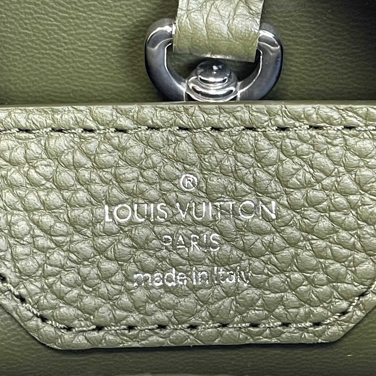 Louis Vuitton - New Capucines BB - Khaki Green Top Handle Crossbody