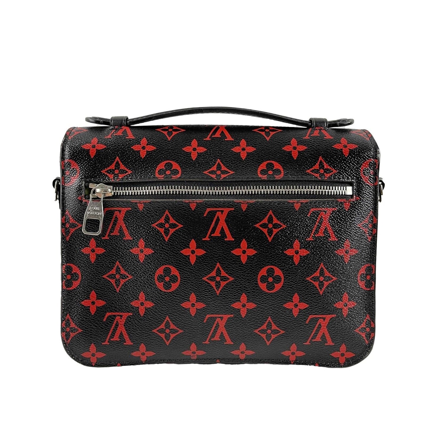 Louis Vuitton Excellent Monogram Infrarouge Pochette Metis Black/Red Crossbody