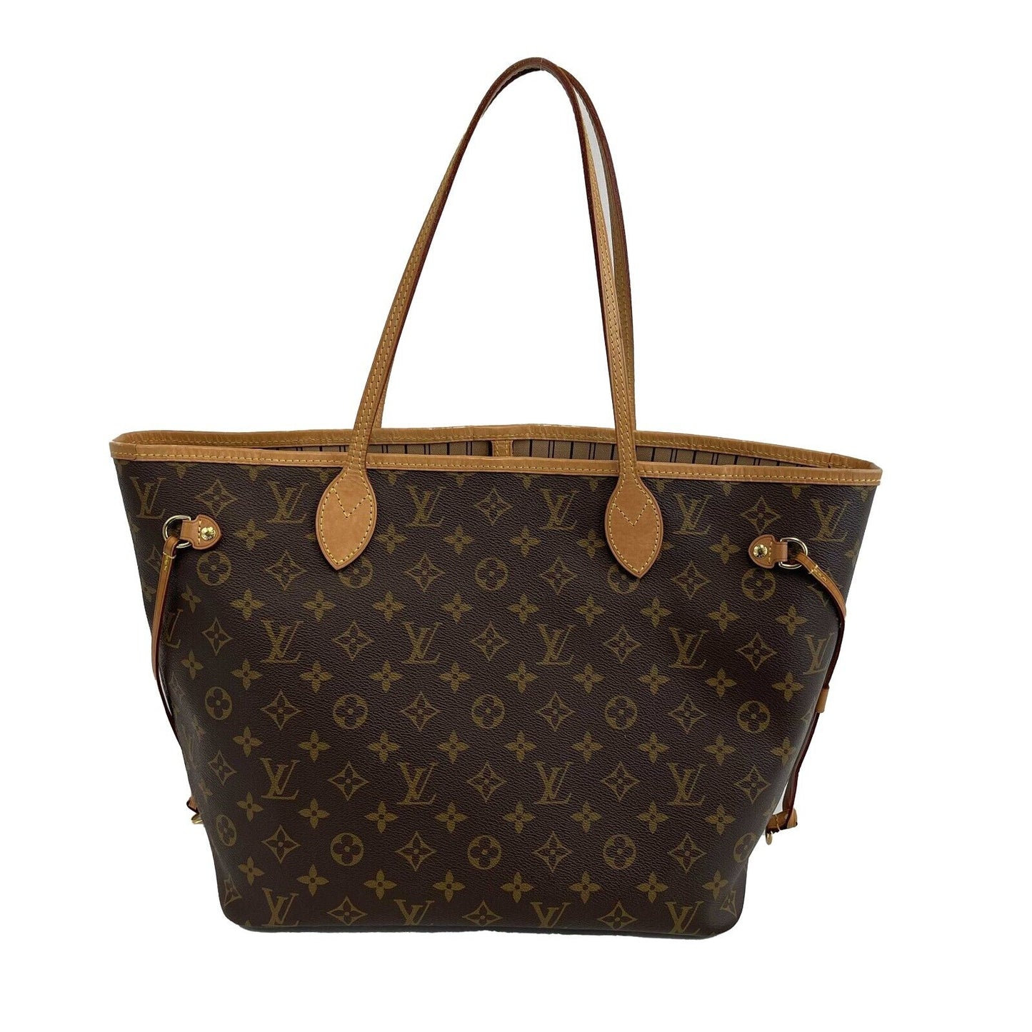 Louis Vuitton - Neverfull MM - Brown / Tan Monogram Canvas Tote