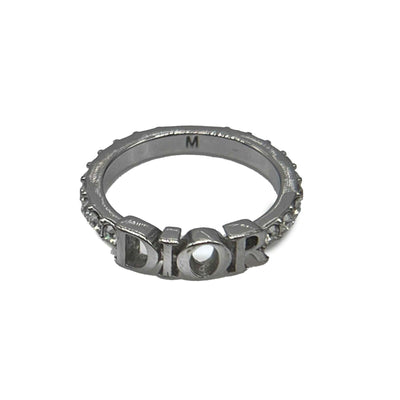 Christian Dior Dio(r)evolution Silver Finish Metal White Crystal Ring -  BougieHabit