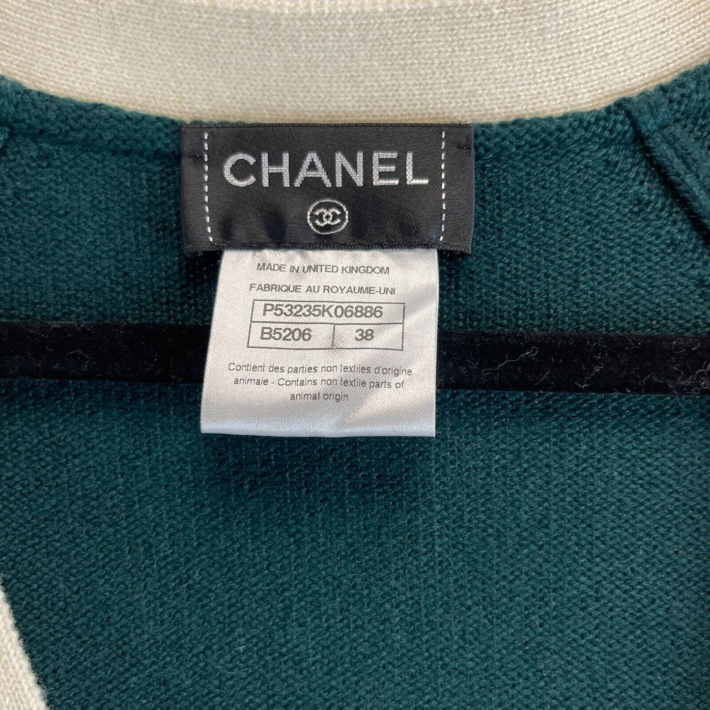 Chanel 16C Seoul Most Wanted Green Clover Belted Cardigan Green 38 US 6