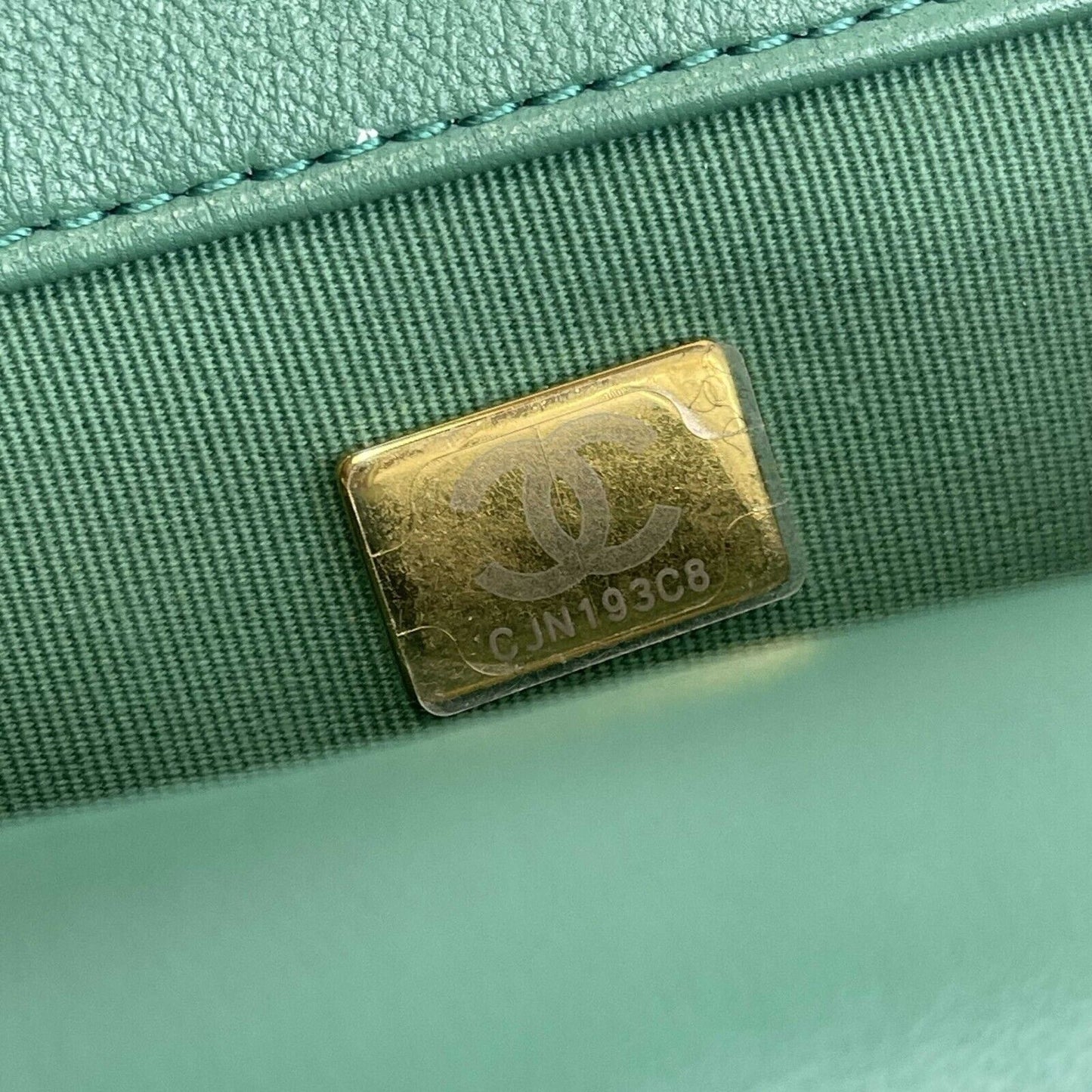 Chanel 19 Green Flap Bag Medium CC Shoulder Crossbody Bag