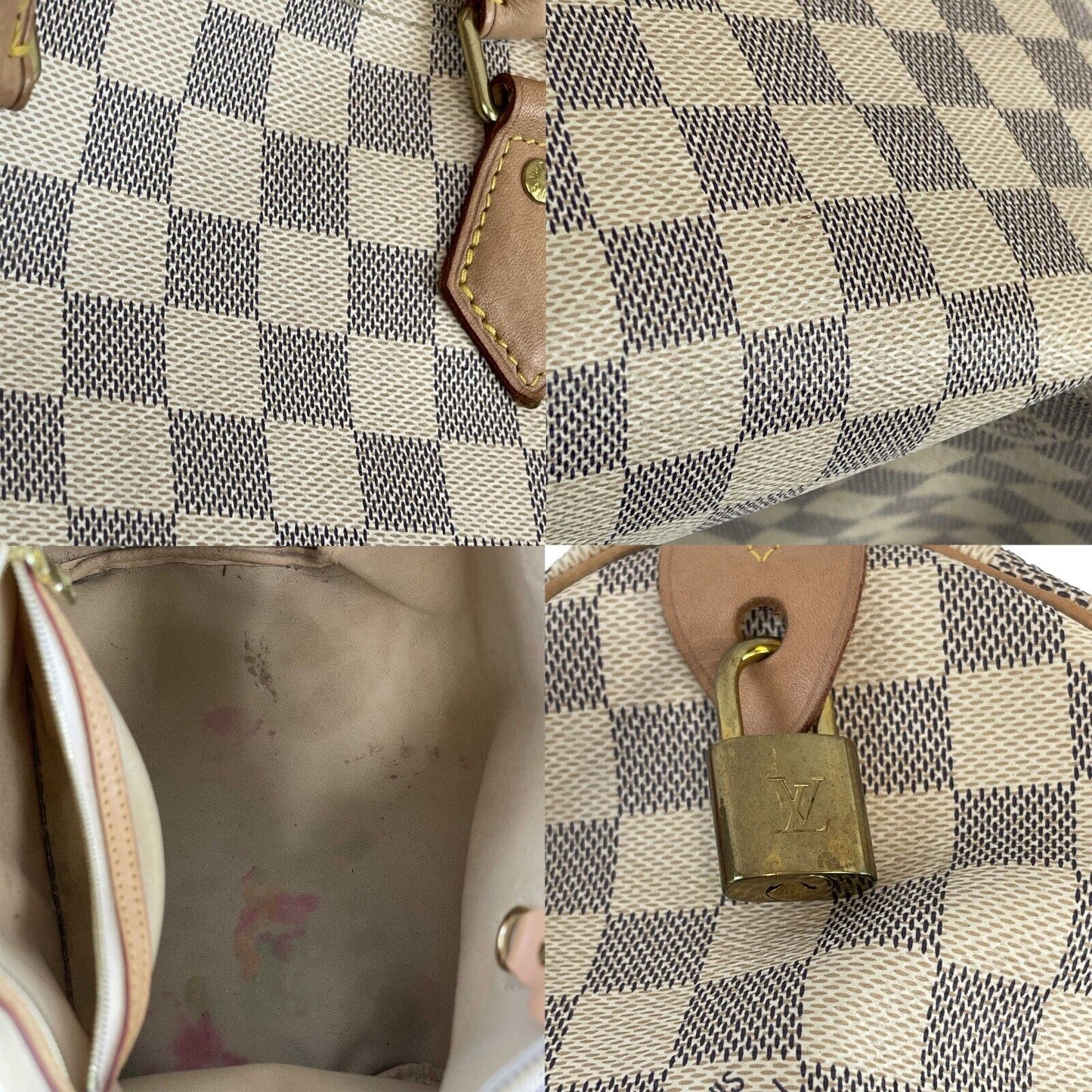 Louis Vuitton Good Speedy 30 Damier Azur Handbag