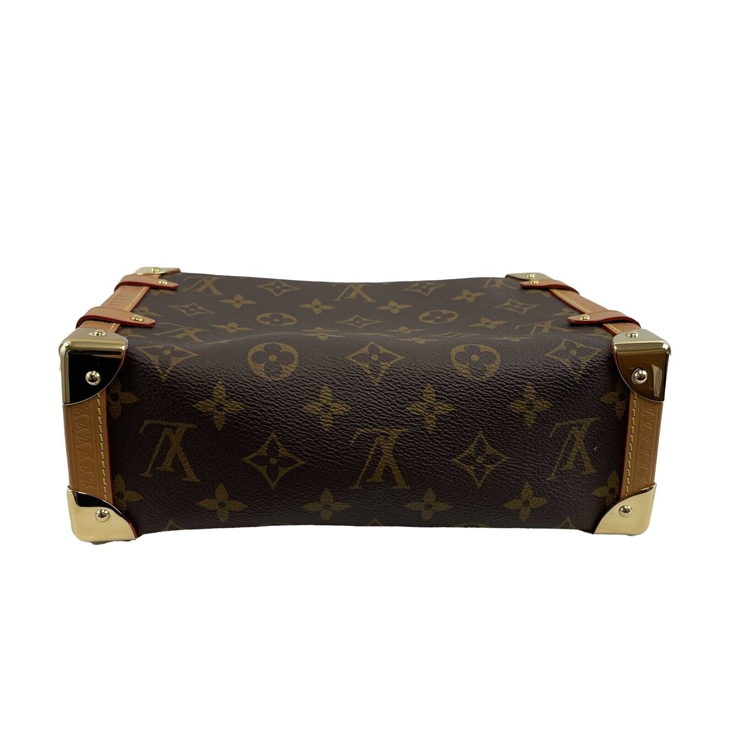 Louis Vuitton Pristine Monogram Side Trunk Canvas PM Crossbody Shoulder Bag