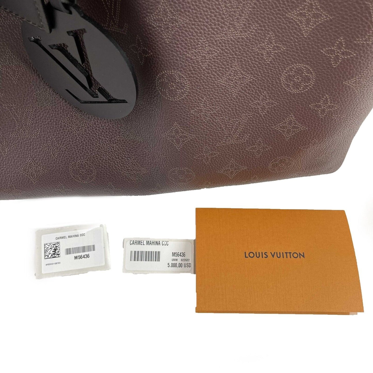 Louis Vuitton Pristine Carmel Hobo Mahina Brown Handbag