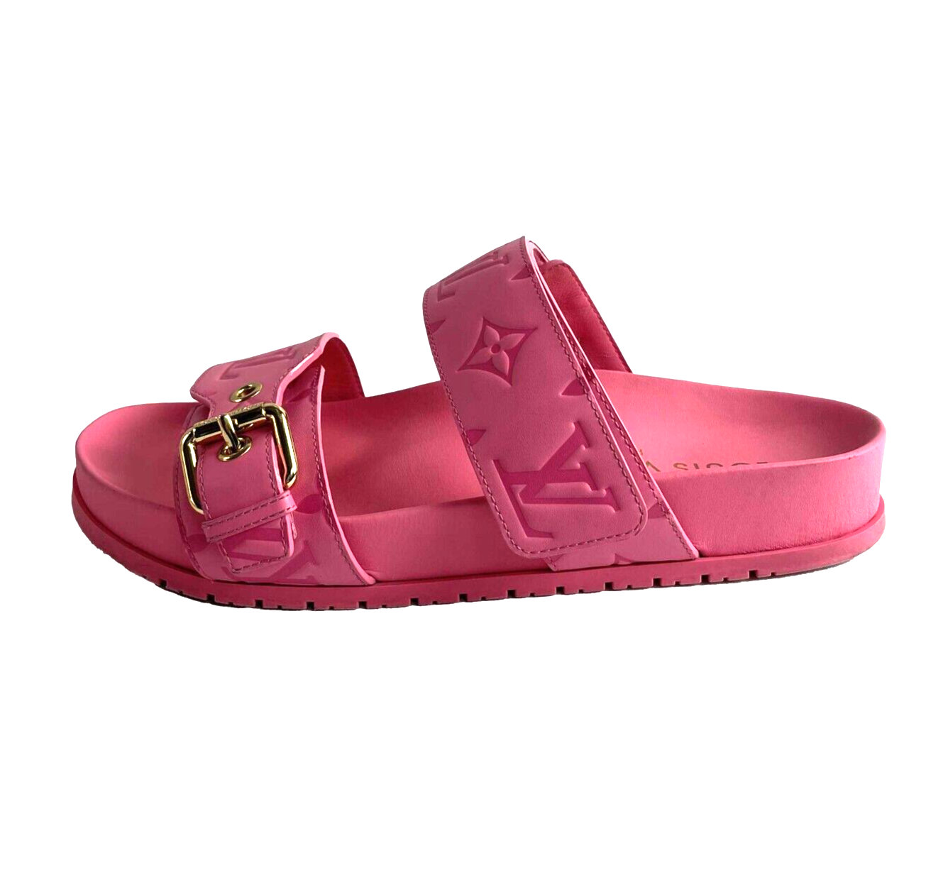 Louis Vuitton Very Good Bom Dia Flat Comfort Mule Pink Slides