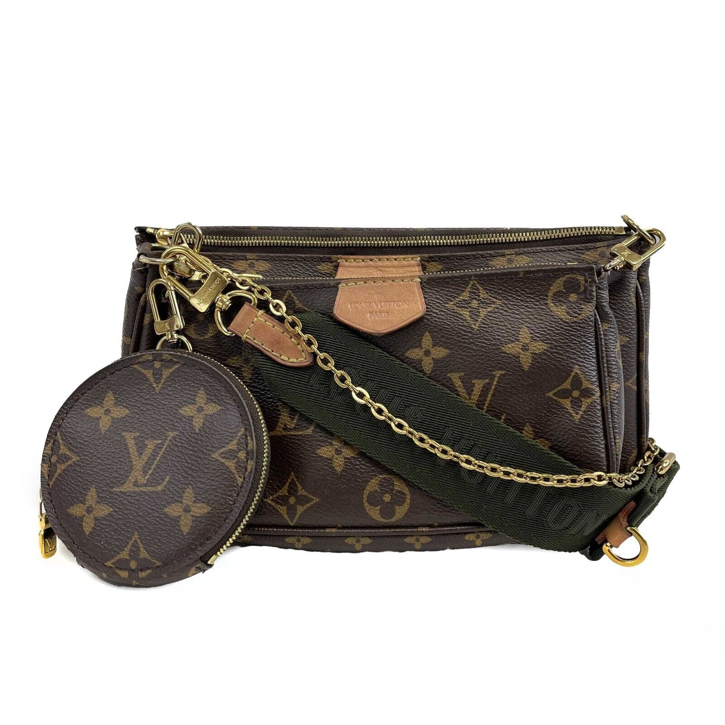 Louis Vuitton Multi Pochette Brown Monogram Canvas Crossbody