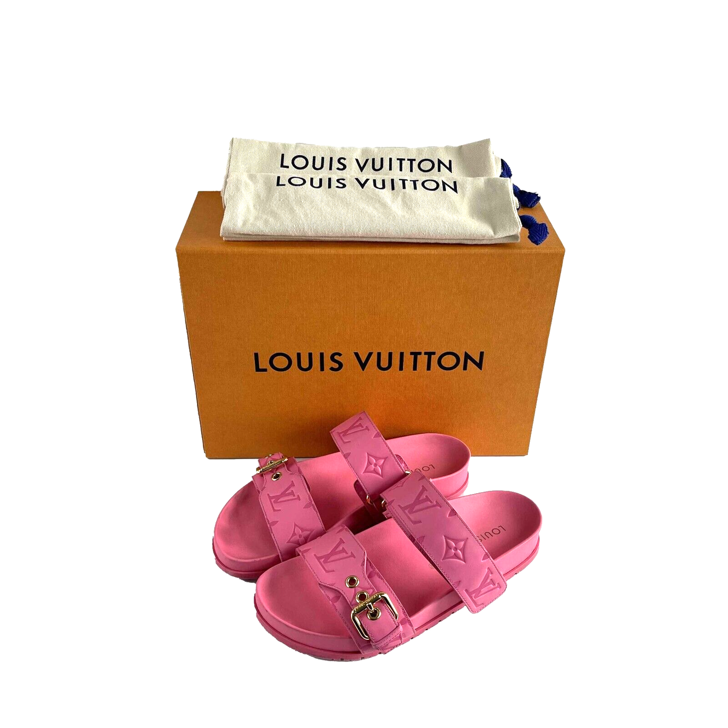 Louis Vuitton Very Good Bom Dia Flat Comfort Mule Pink Slides