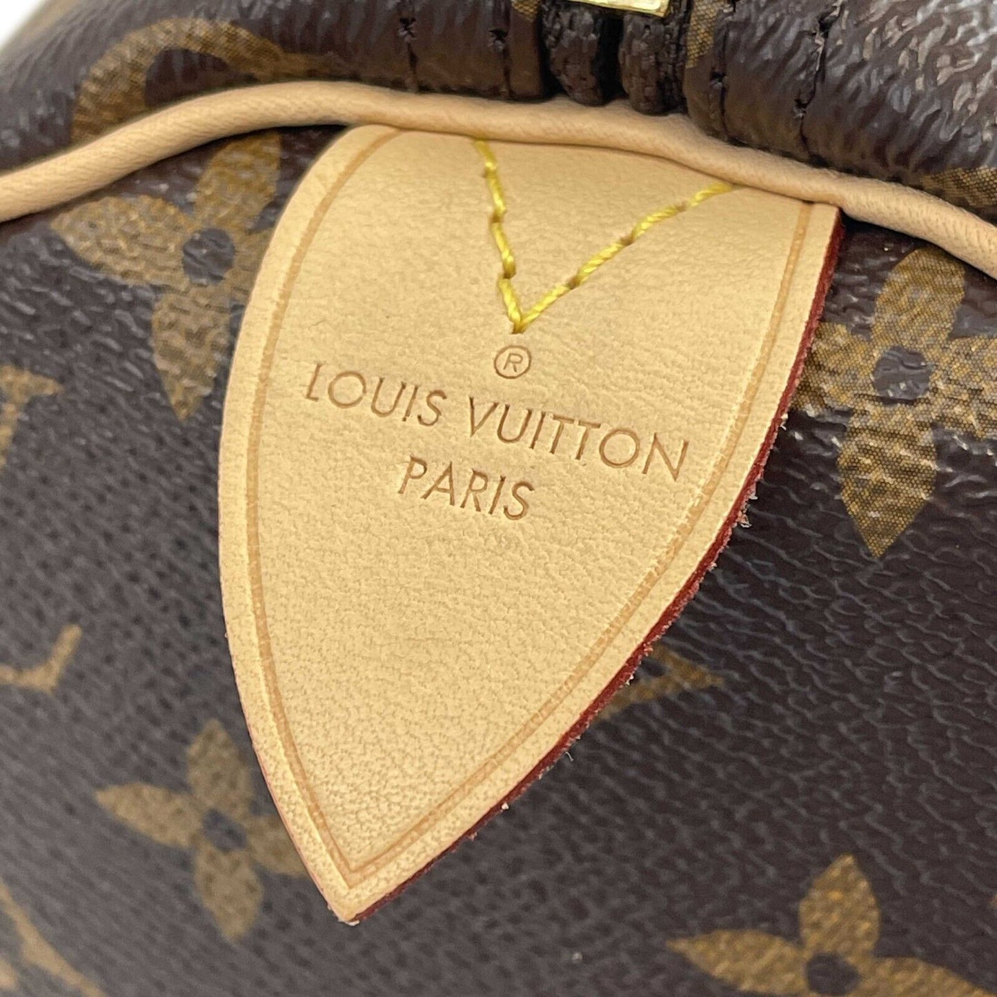 Louis Vuitton - New 30 Speedy - Brown / Beige Monogram Canvas Top Handle Bag