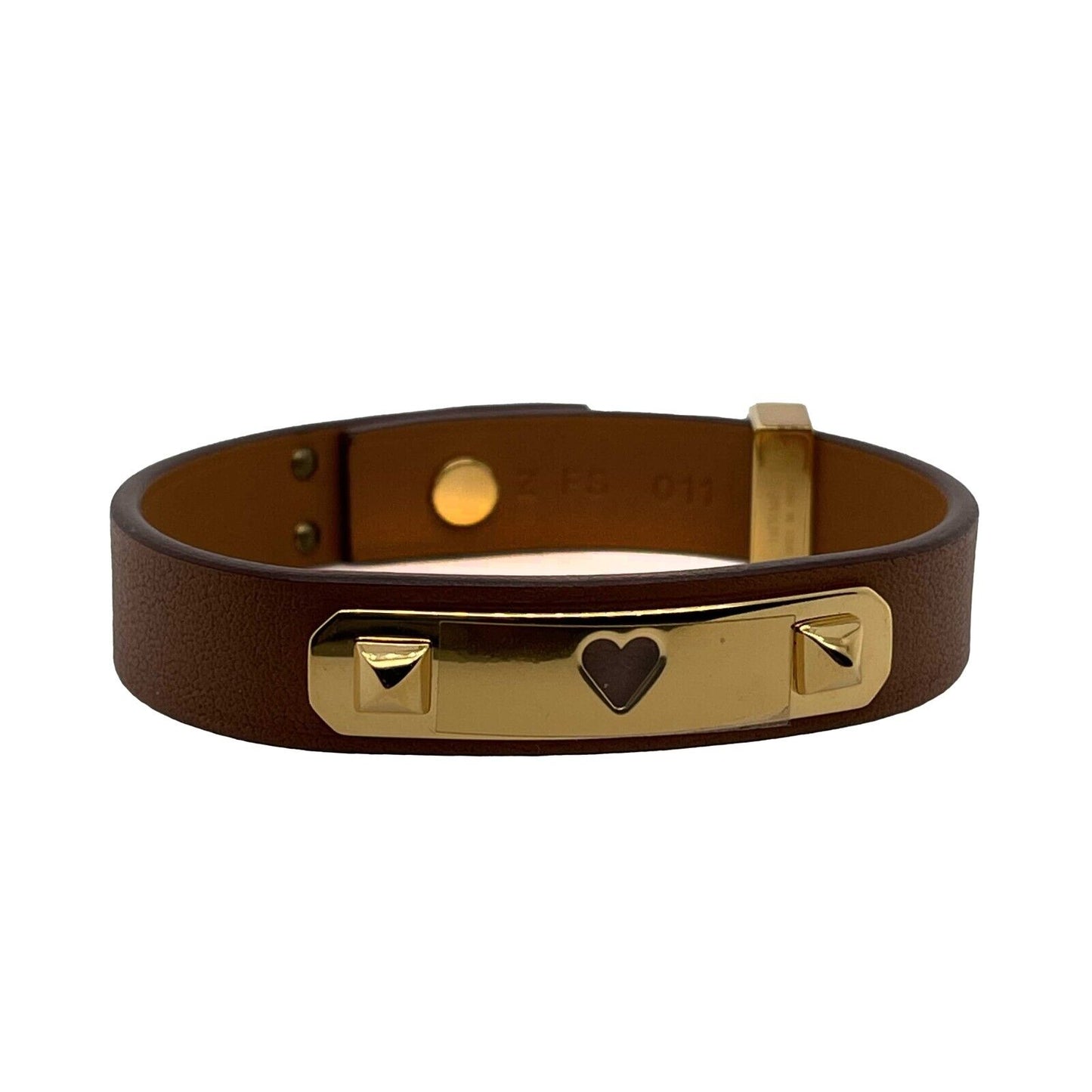 Hermes NEW As de Coeur Gold Bracelet T3 Z FS 011