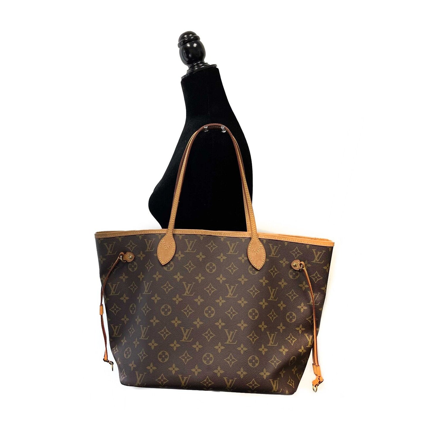 Louis Vuitton - Neverfull MM - Brown / Tan Monogram Canvas Tote