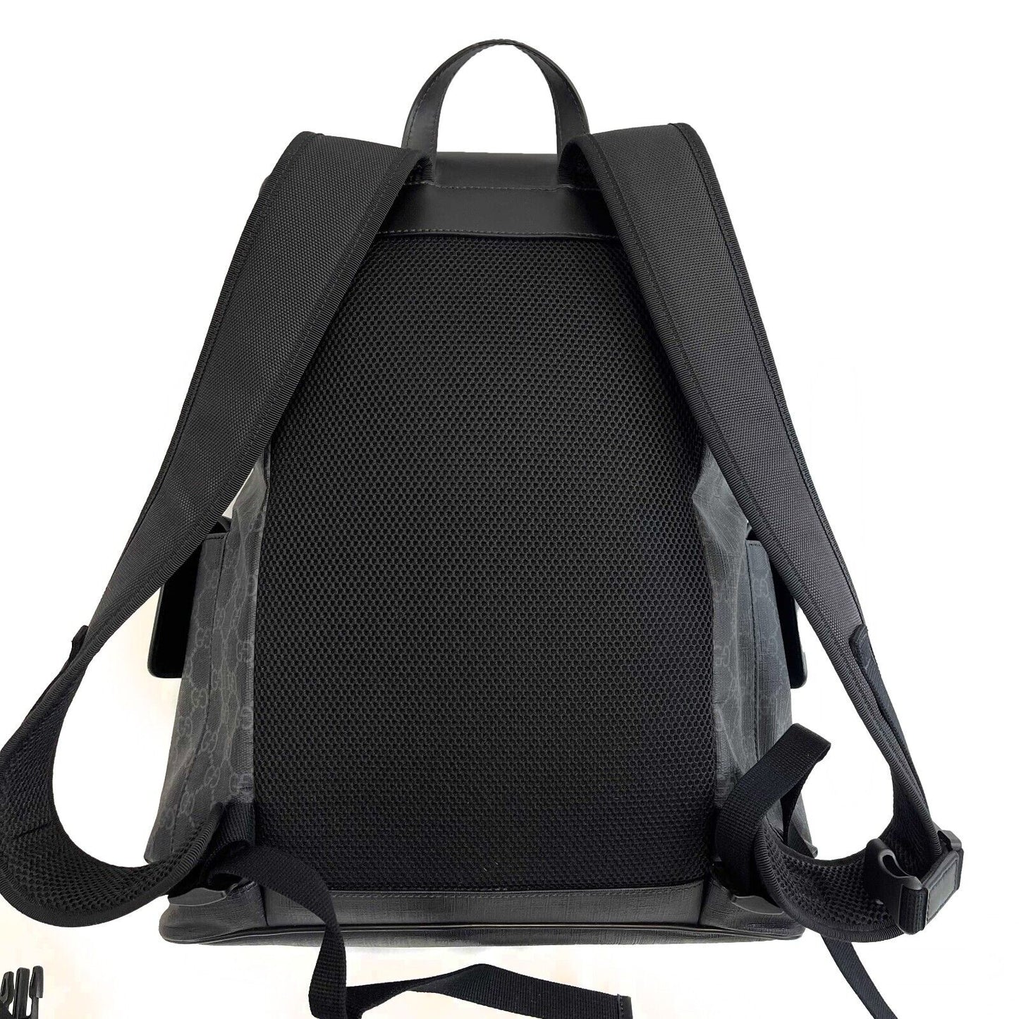 Gucci - Excellent - Men's GG Supreme Coated Black Backpack