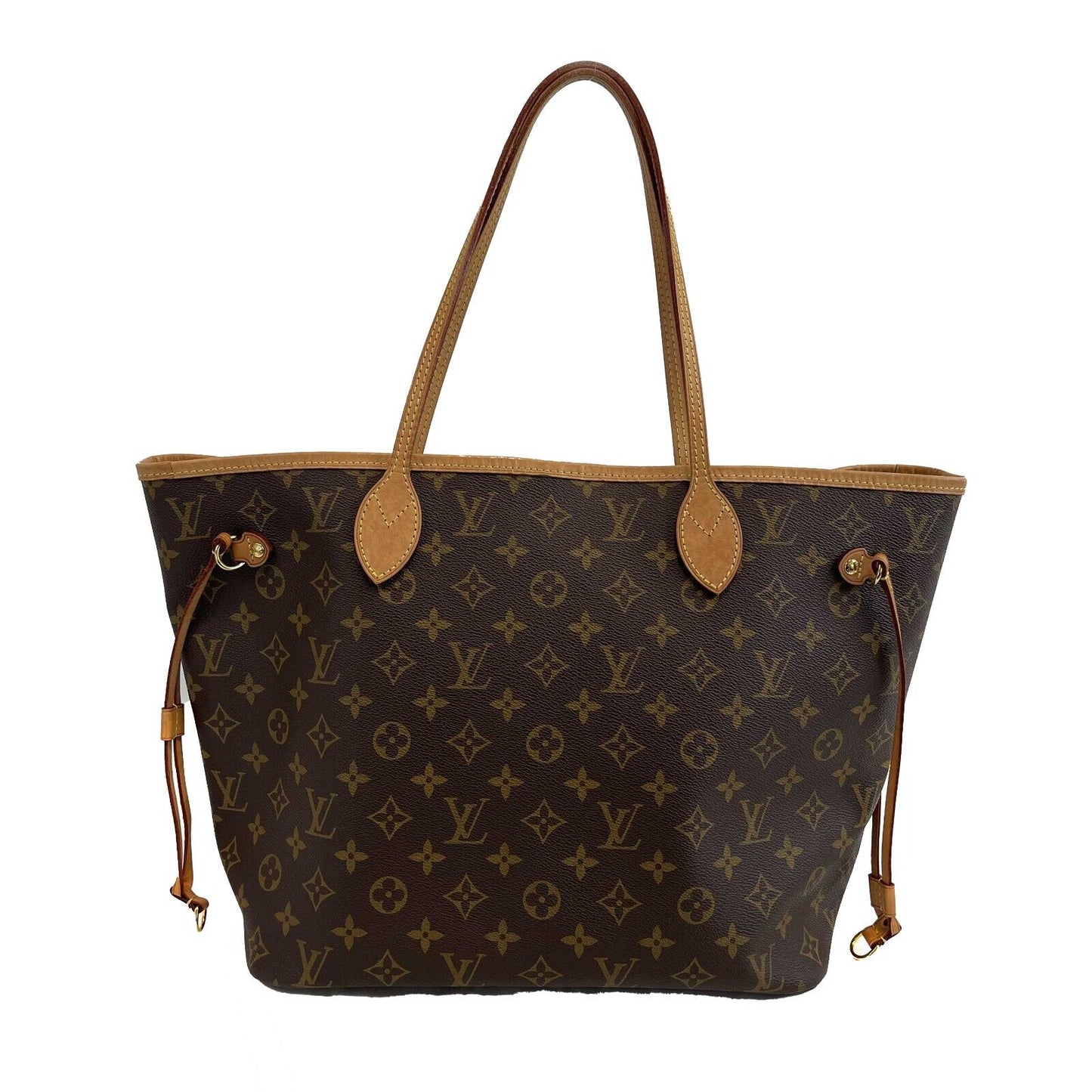 Louis Vuitton - Neverfull MM - Brown / Tan Monogram Canvas Tote