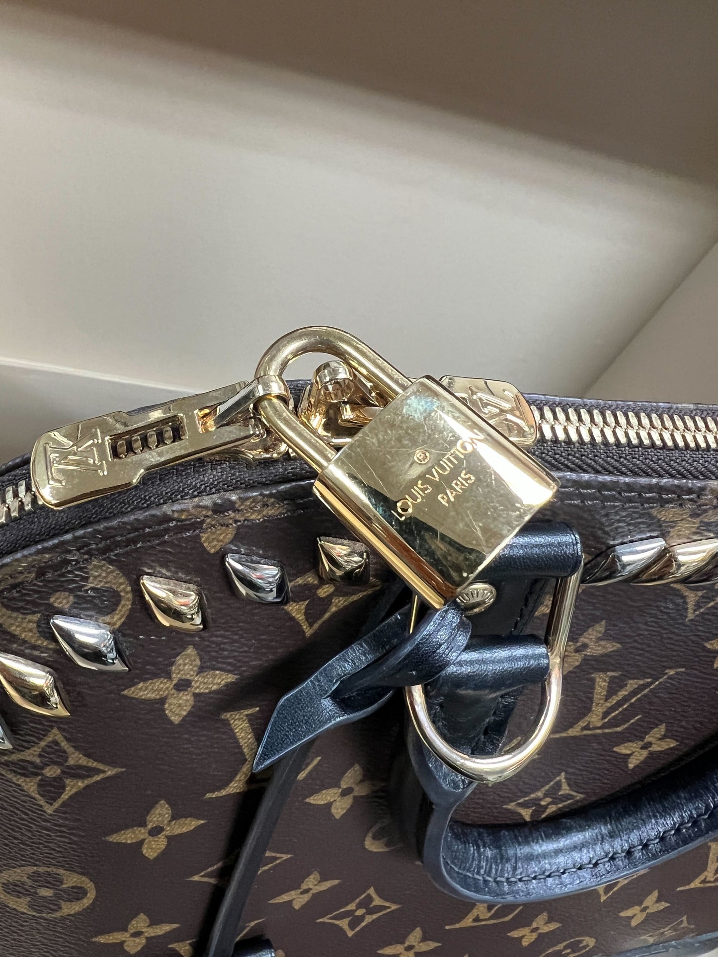 Louis Vuitton Monogram Metal Stones Alma PM 2016