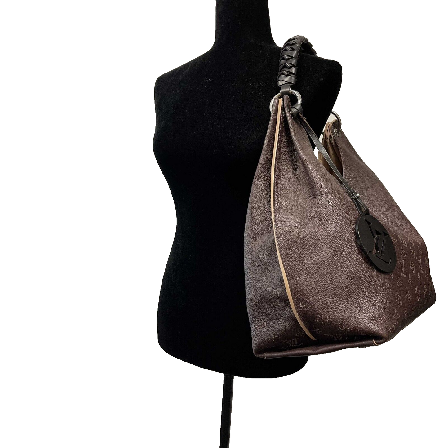 Louis Vuitton Pristine Carmel Hobo Mahina Brown Handbag