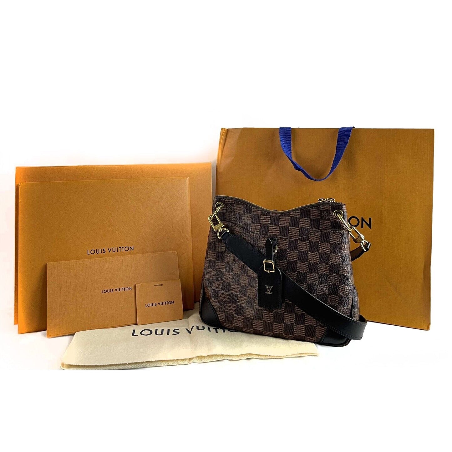 Louis Vuitton - LV Damier Ebene Odeon PM - Brown Canvas Shoulder Bag