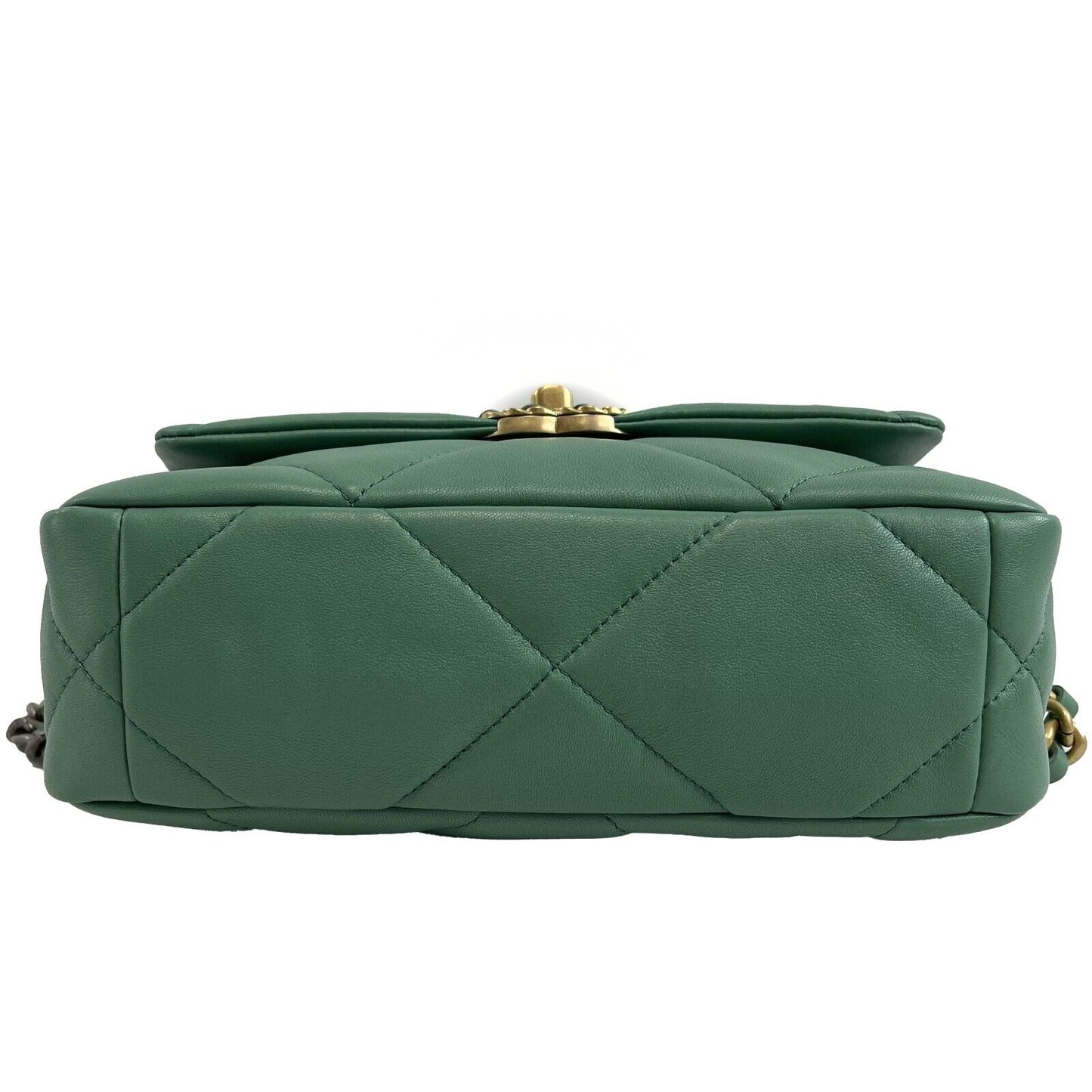 Chanel 19 Green Flap Bag Medium CC Shoulder Crossbody Bag