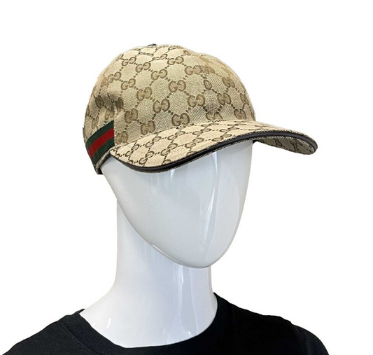 Gucci GG Canvas Baseball Hat with web Good Small