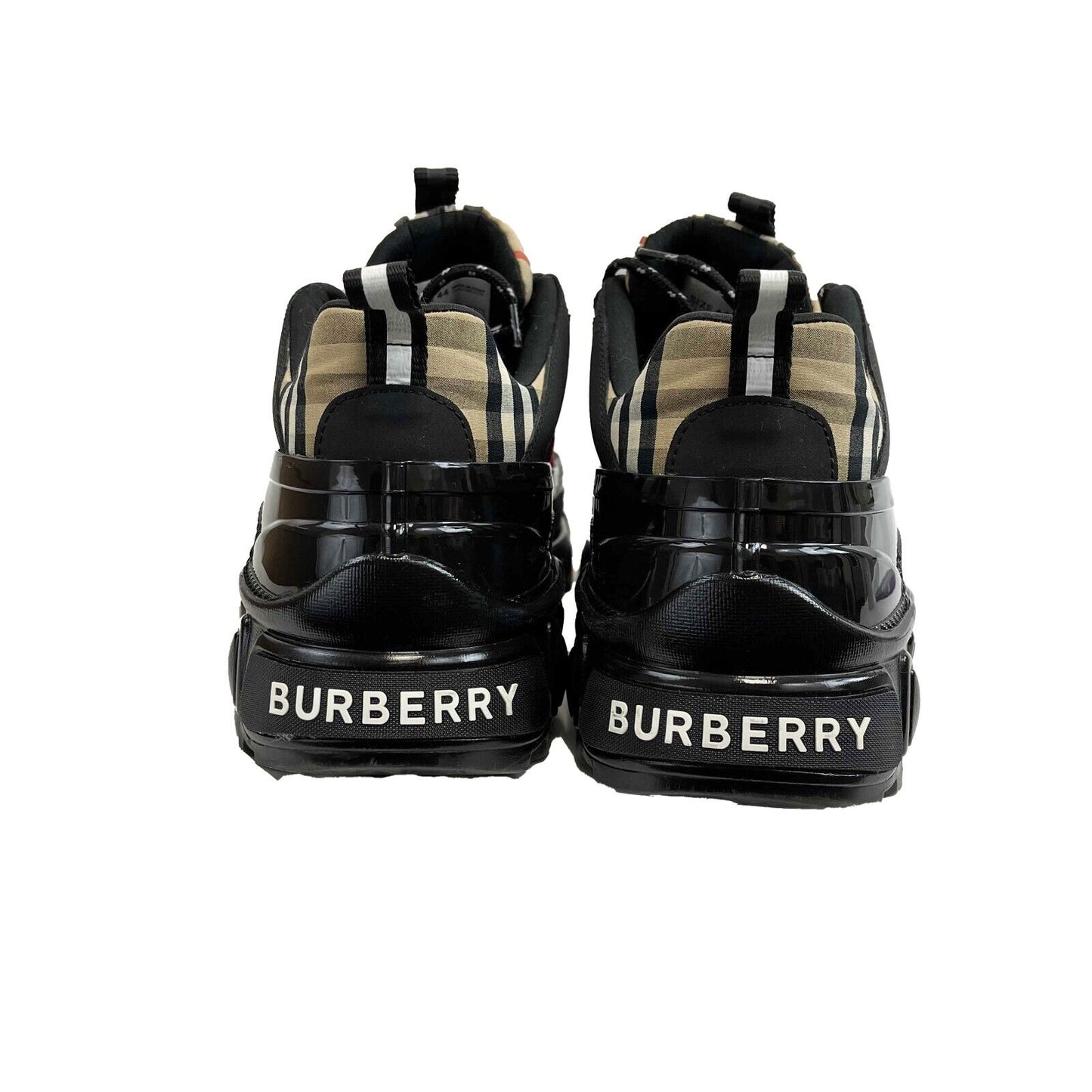 Burberry -Arthur Vintage Check Chunky Sneakers - Black - 44 - Shoes