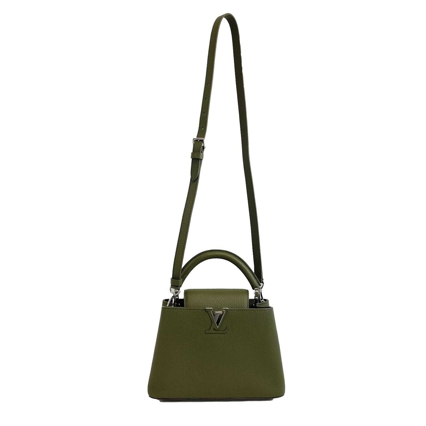 Louis Vuitton - New Capucines BB - Khaki Green Top Handle Crossbody