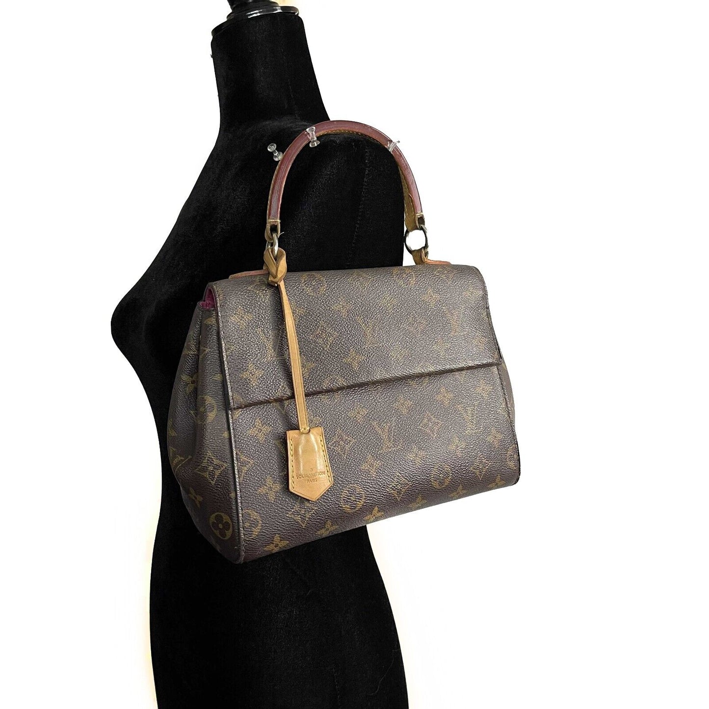 Louis Vuitton Cluny Monogram Canvas Top Handle Monogram BB