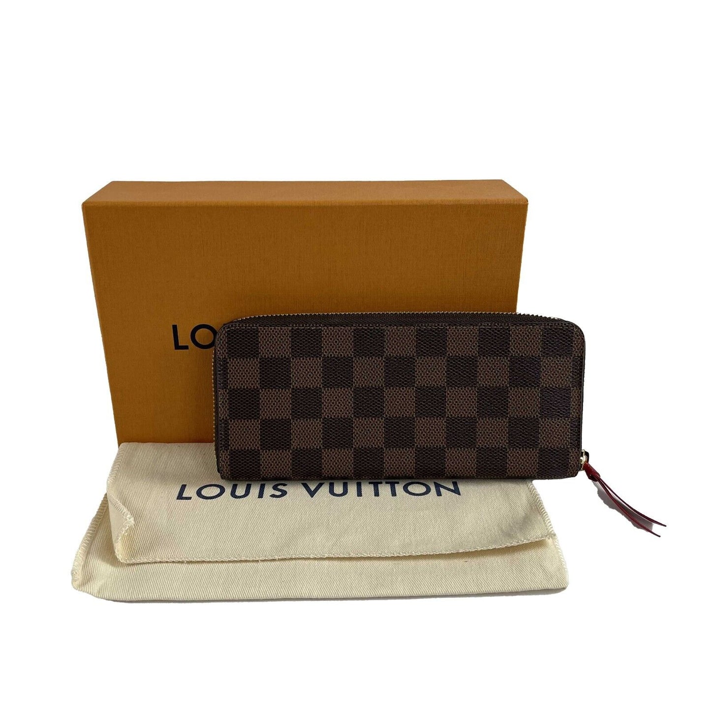 Louis Vuitton - Pristine - LV Clemence Wallet - Brown Ebene Damier Canvas