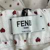 Fendi Gonna Fendi Forever Heart Denim Set Ivory New w/ Tags 38 US 2 / 44 US 8