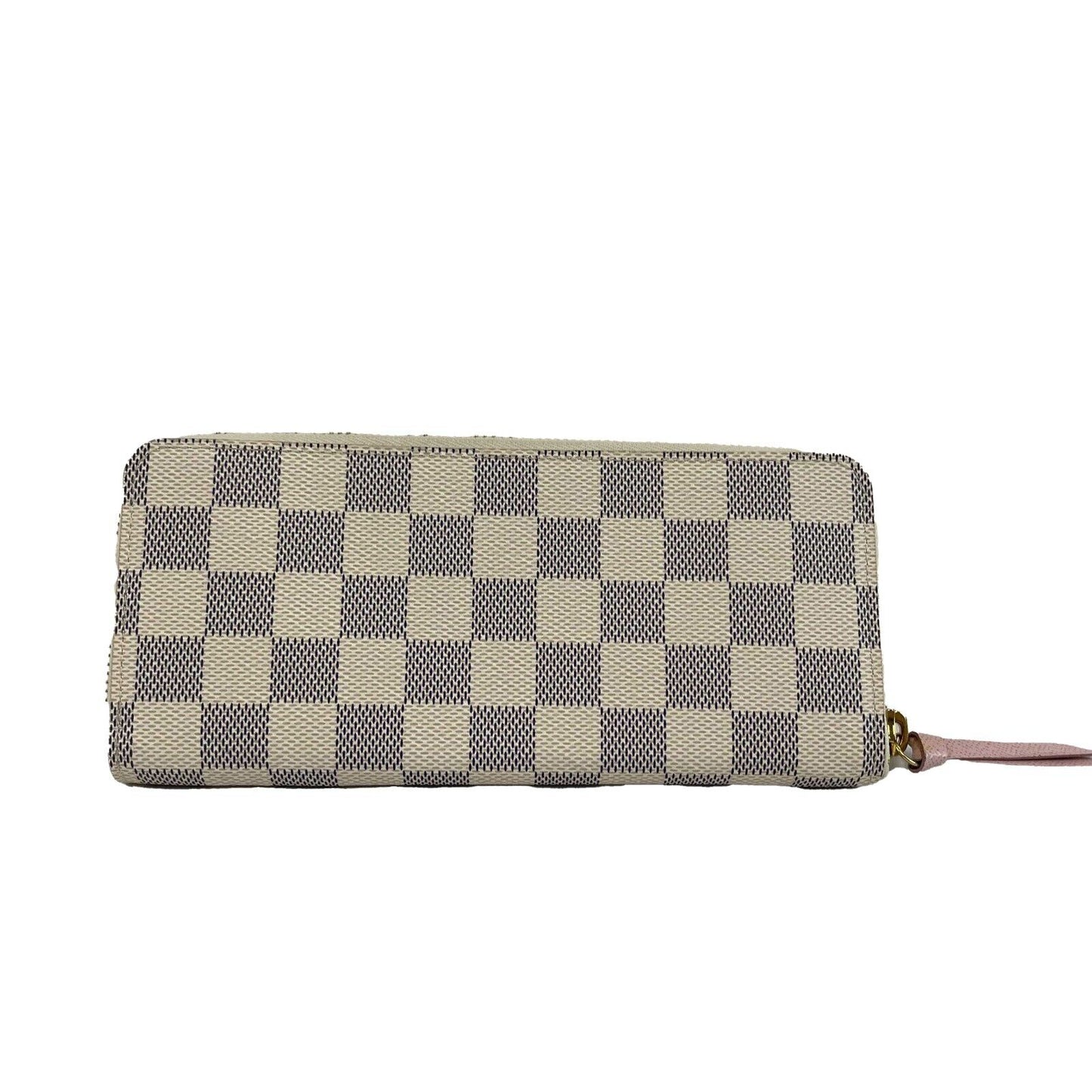 Louis Vuitton Clemence Wallet Damier Azur NEW Rose Ballerine