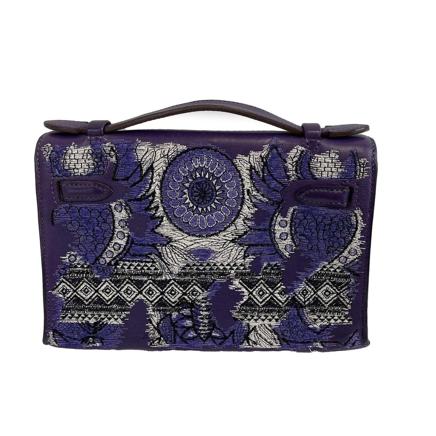 Hermes - Kelly Pochette - Ultraviolet Riot Top Handle - Kitenge Customized