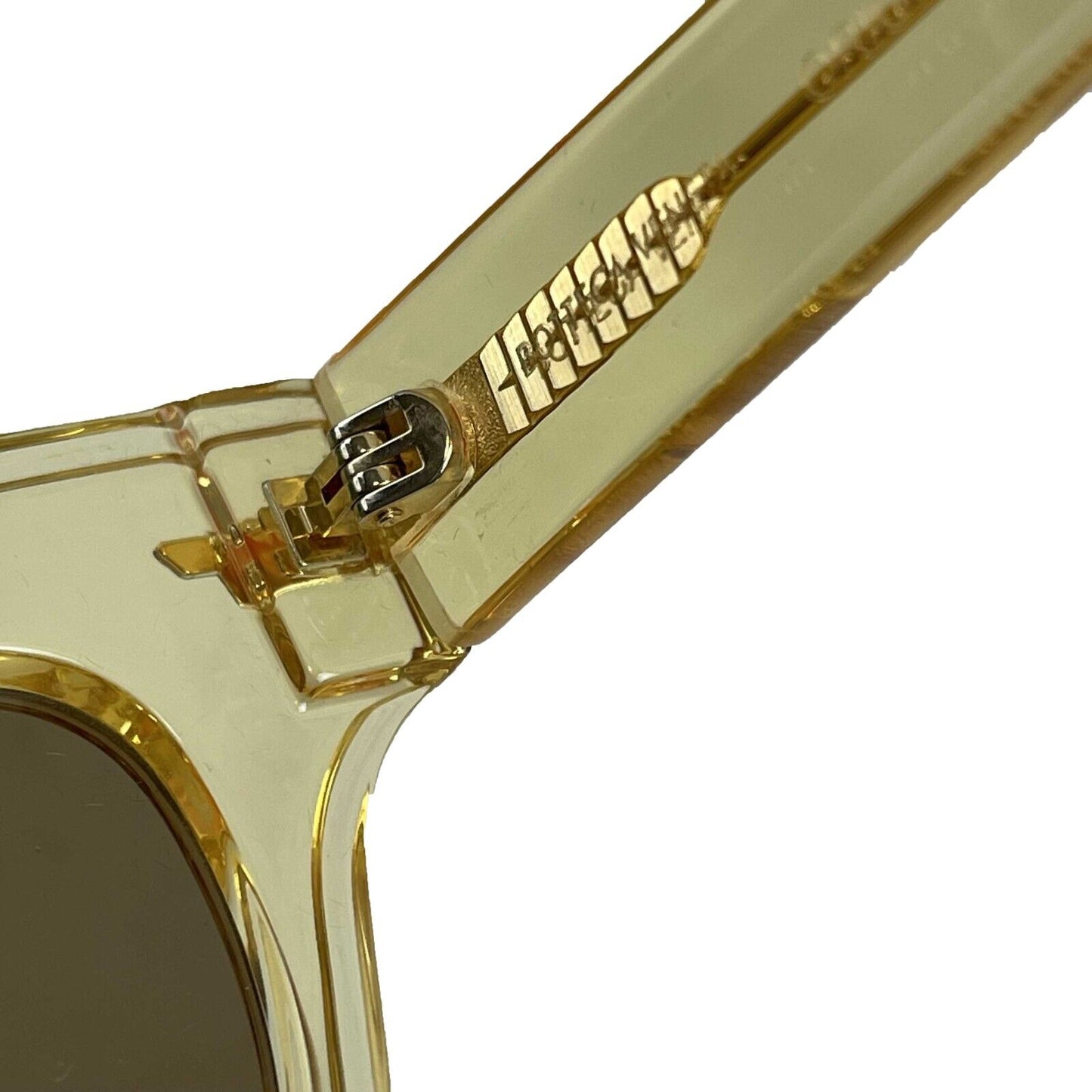 Bottega Veneta Acetate 2022 Yellow Animation Cat Eye Translucent Sunglasses