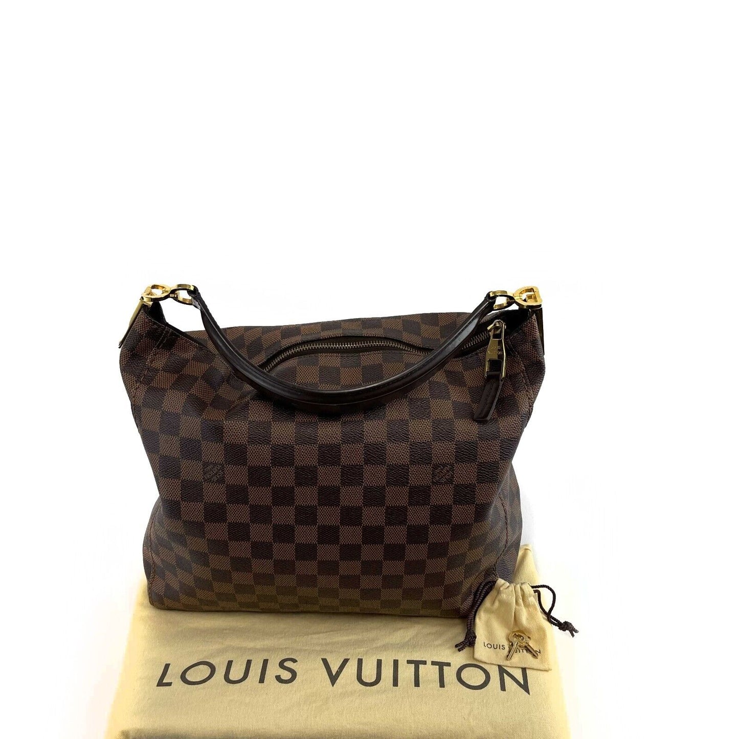 Louis Vuitton LV Portobello Damier Ebene PM Brown Shoulder Bag