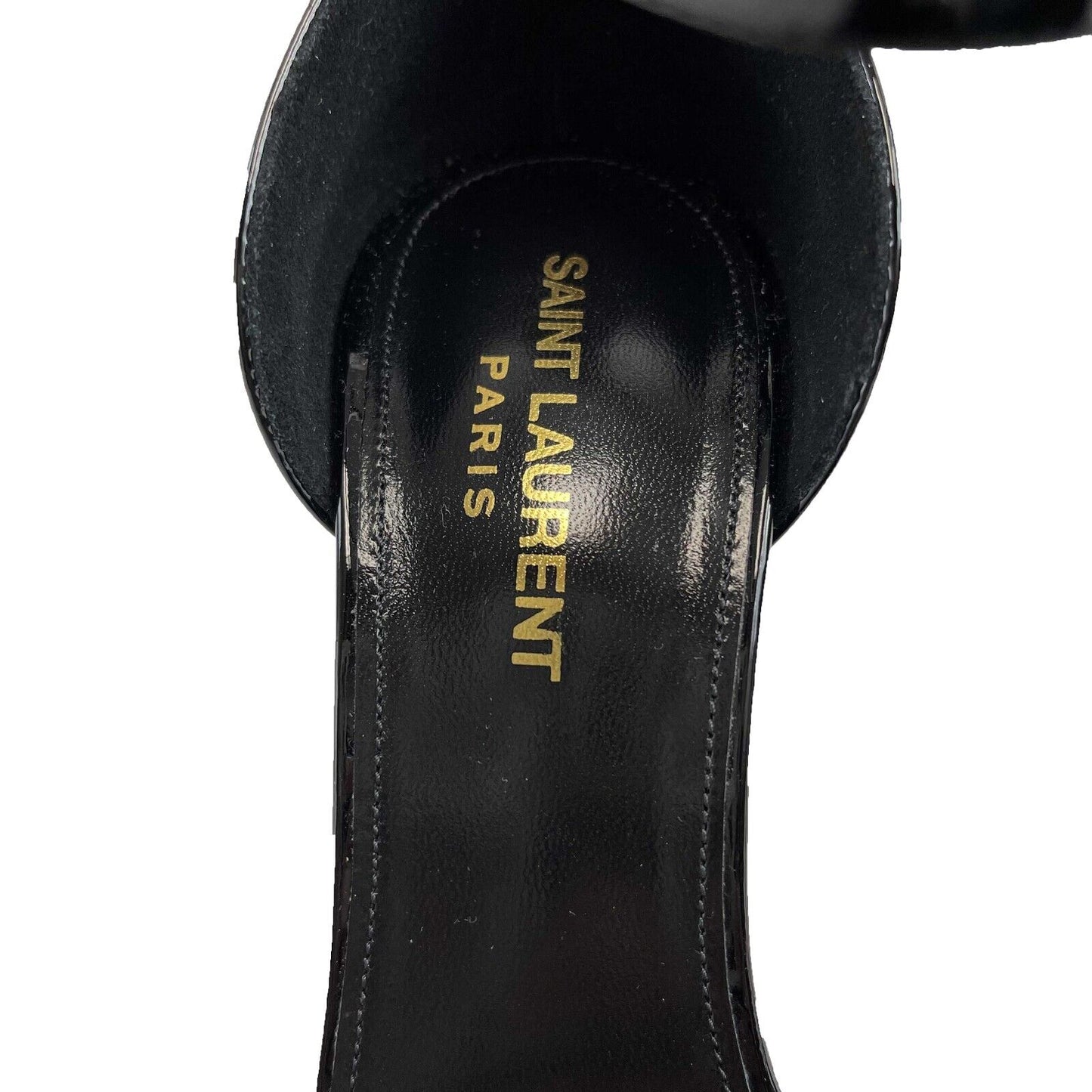 Saint Laurent-Opyum Sandals In Patent Leather Black 37 US 7 Shoes