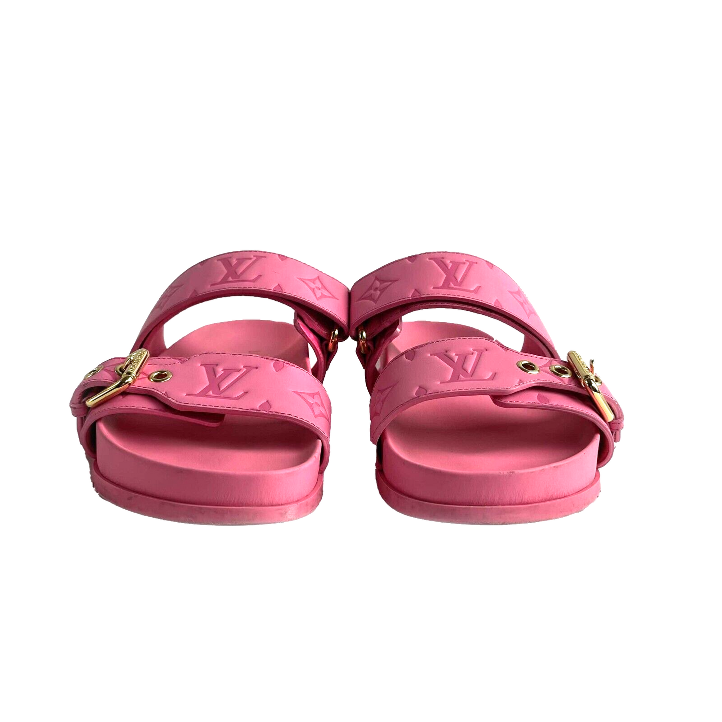 Louis Vuitton Very Good Bom Dia Flat Comfort Mule Pink Slides