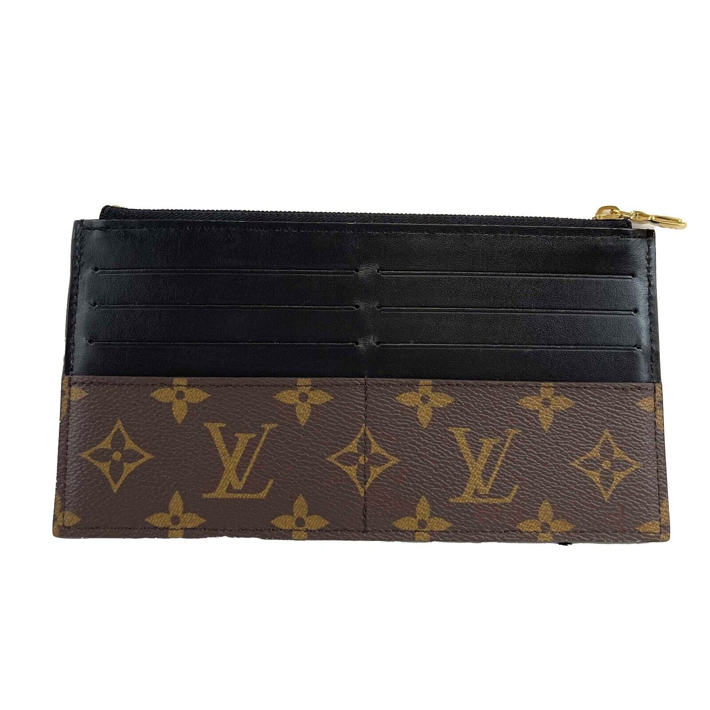 Louis Vuitton Pristine Monogram Canvas Slim Purse Brown Accessories