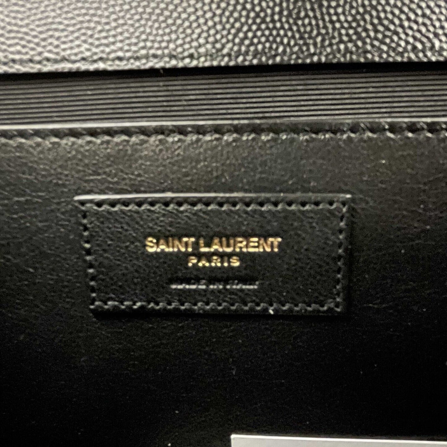 Saint Laurent NEW Classic Monogram Envelope Satchel Mixed Matelasse Leather