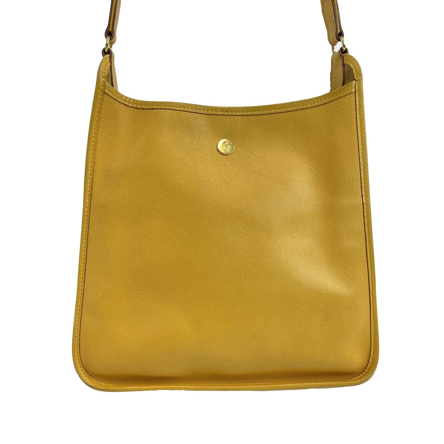 Hermes - Yellow Leather Vespa PM Shoulder Bag