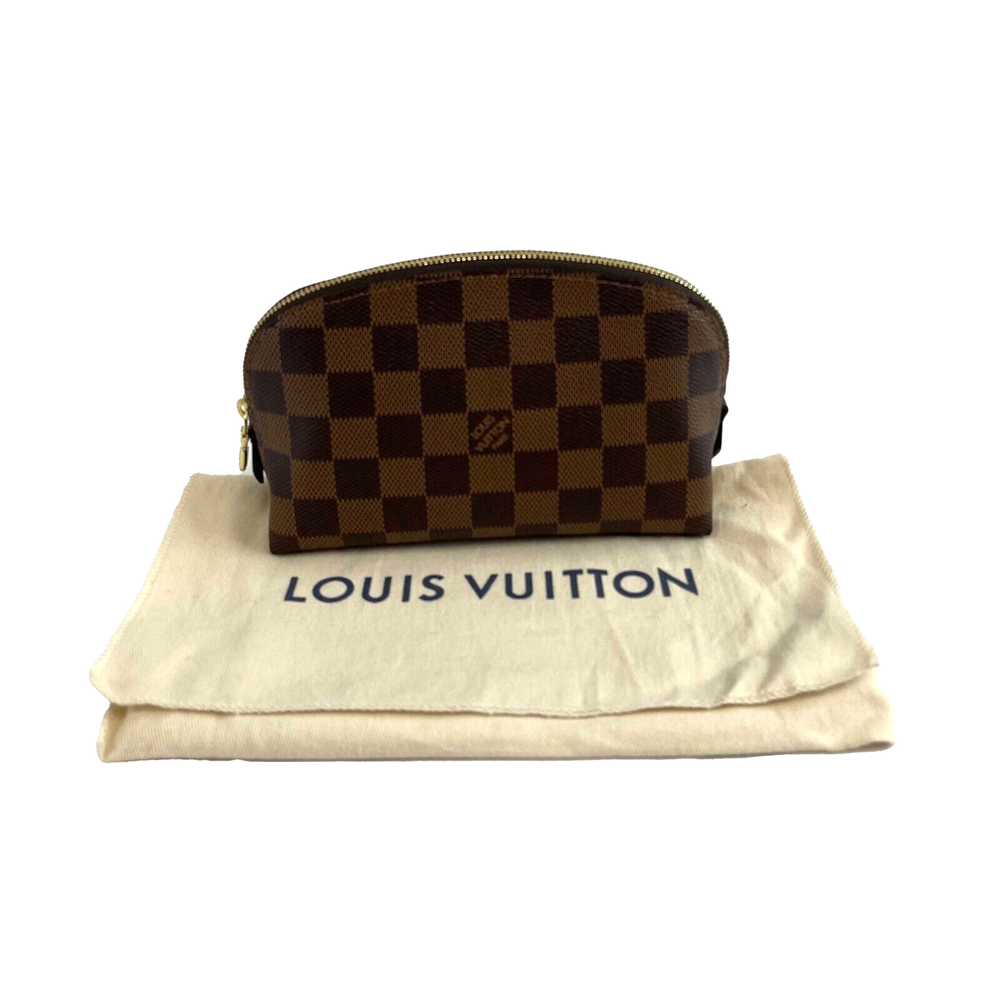 Louis Vuitton Cosmetic Pouch PM Pochette Damier Ebene Excellent