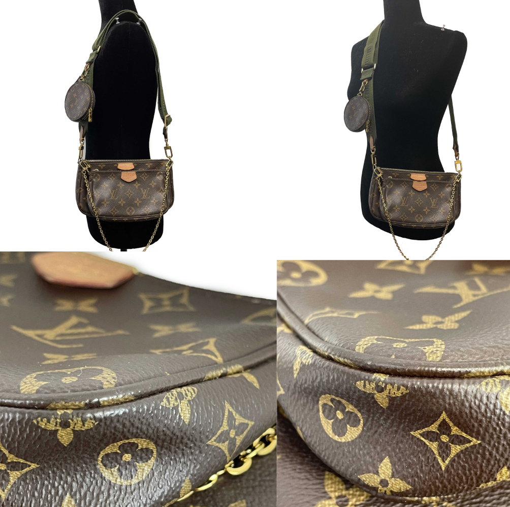 Louis Vuitton Multi Pochette Brown Monogram Canvas Crossbody