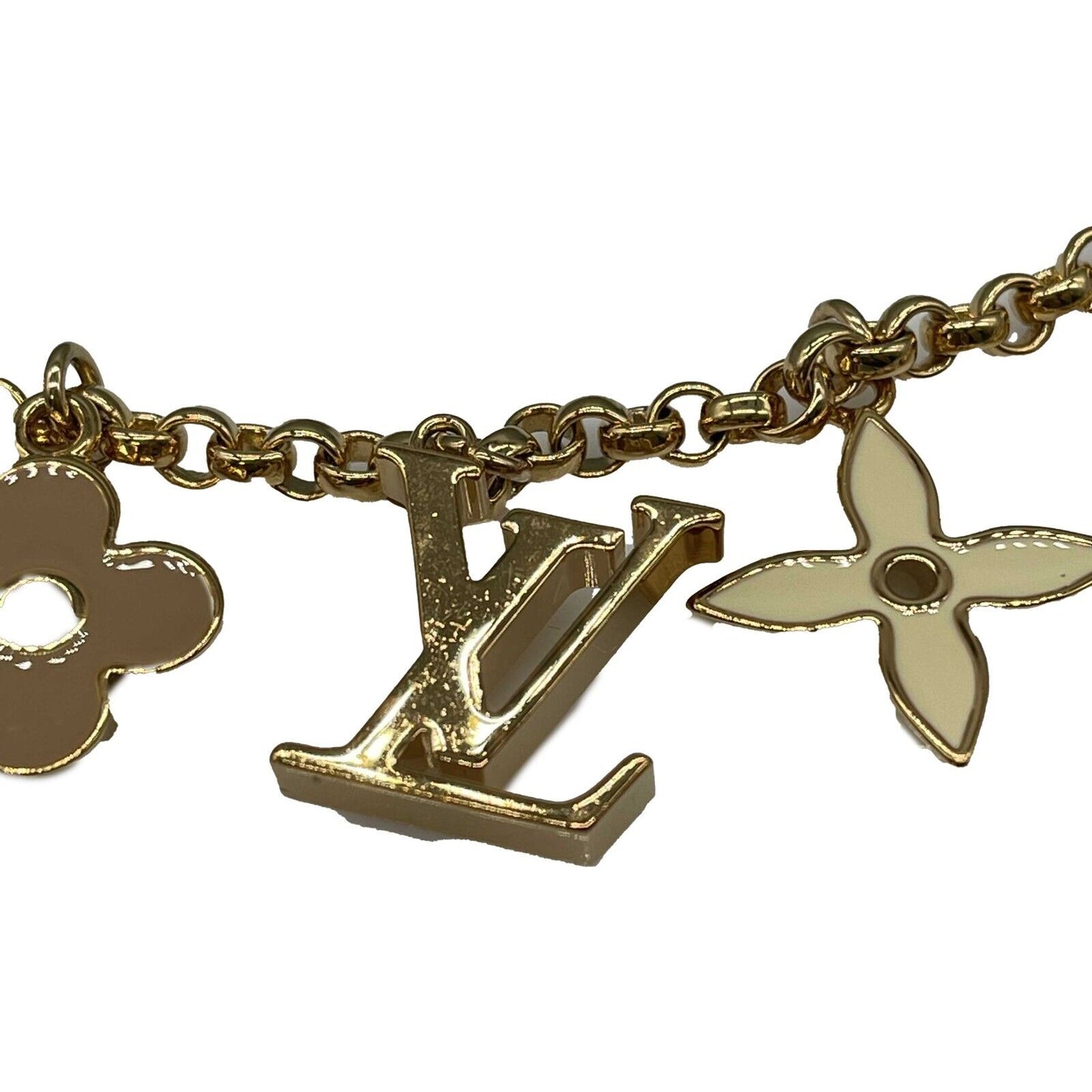 Louis Vuitton - Fleur de Monogram Bag Charm Chain W/ Box